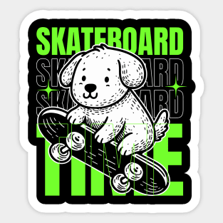 Dog Skateboard Sticker